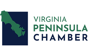 Virginia Peninsula Chamber of Commerce logo, community membership, The Foleck Center 