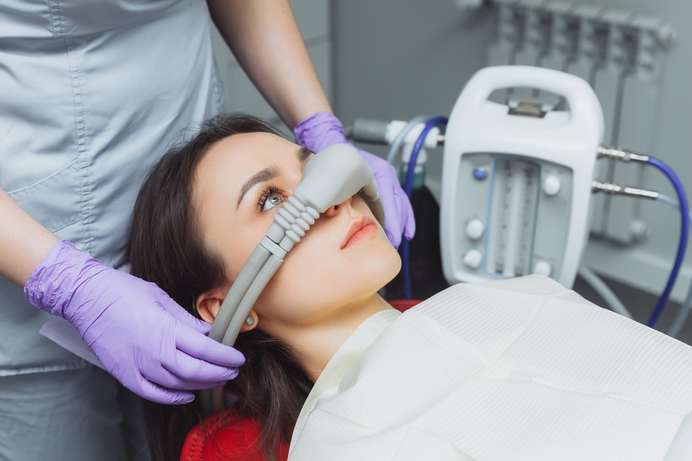 Sedation dentistry treatment at our Hampton dental office Patient receiving sedation dentistry at our Hampton, VA office